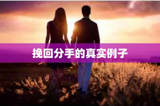 挽回分手的真实例子
