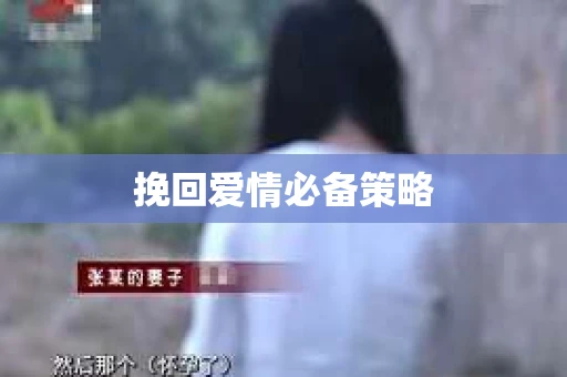 挽回爱情必备策略