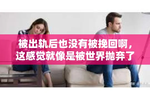被出轨后也没有被挽回啊，这感觉就像是被世界抛弃了一样。我曾经也经历过这样的事情，那种心如刀割的痛，至今仍记忆犹新。今天，我想和大家聊聊这个话题，希望能给那些正在经历或者曾经经历过类似痛苦的人一些安慰和帮助。