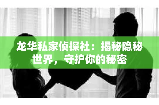 龙华私家侦探社：揭秘隐秘世界，守护你的秘密