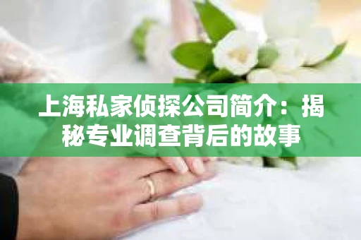 上海私家侦探公司简介：揭秘专业调查背后的故事