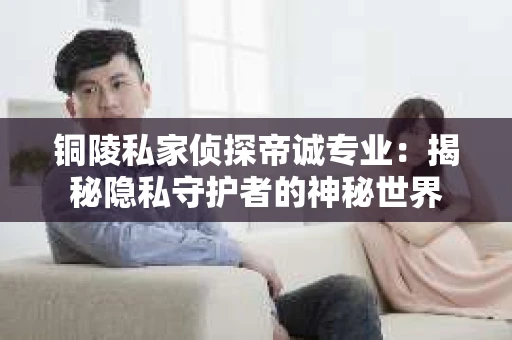 铜陵私家侦探帝诚专业：揭秘隐私守护者的神秘世界