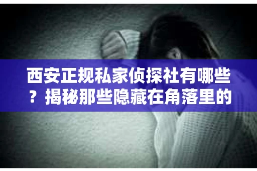 西安正规私家侦探社有哪些？揭秘那些隐藏在角落里的神秘力量