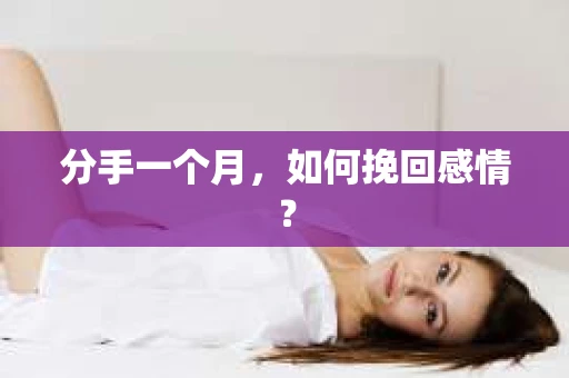 分手一个月，如何挽回感情？