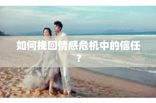 如何挽回情感危机中的信任？