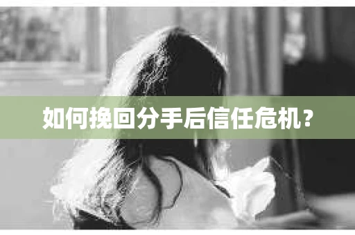 如何挽回分手后信任危机？