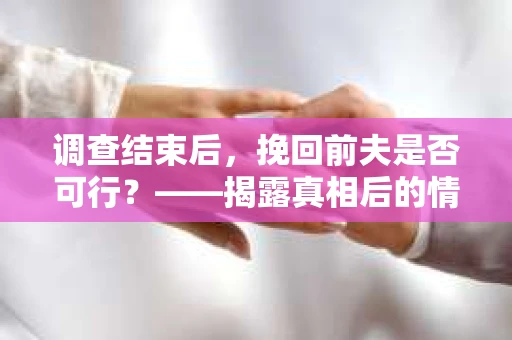 调查结束后，挽回前夫是否可行？——揭露真相后的情感疗愈与人生决策